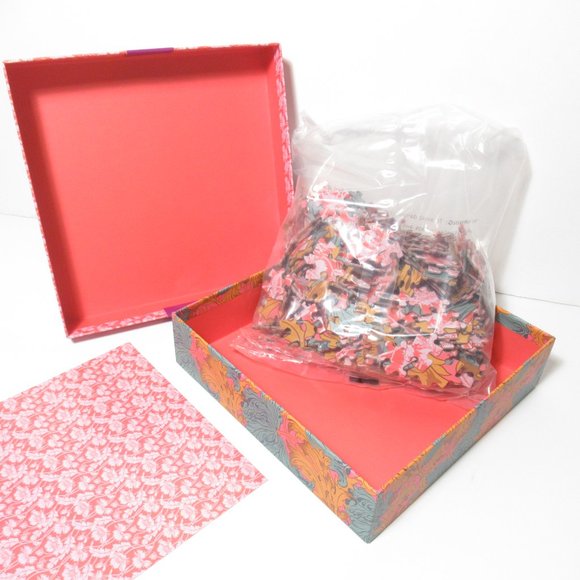 Bundle of 2 - J. Crew Liberty Print Doubled Sided Puzzle in Decorative Boxes - Picture 11 of 11